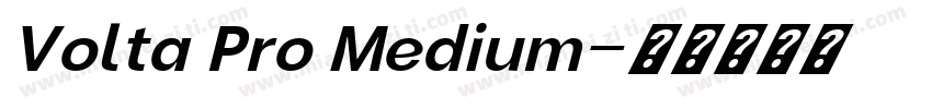 Volta Pro Medium字体转换